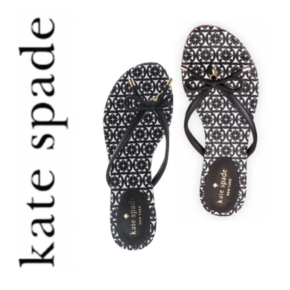 kate spade Shoes - Kate Spade New York Mistic Bow Flat Thong Sandal